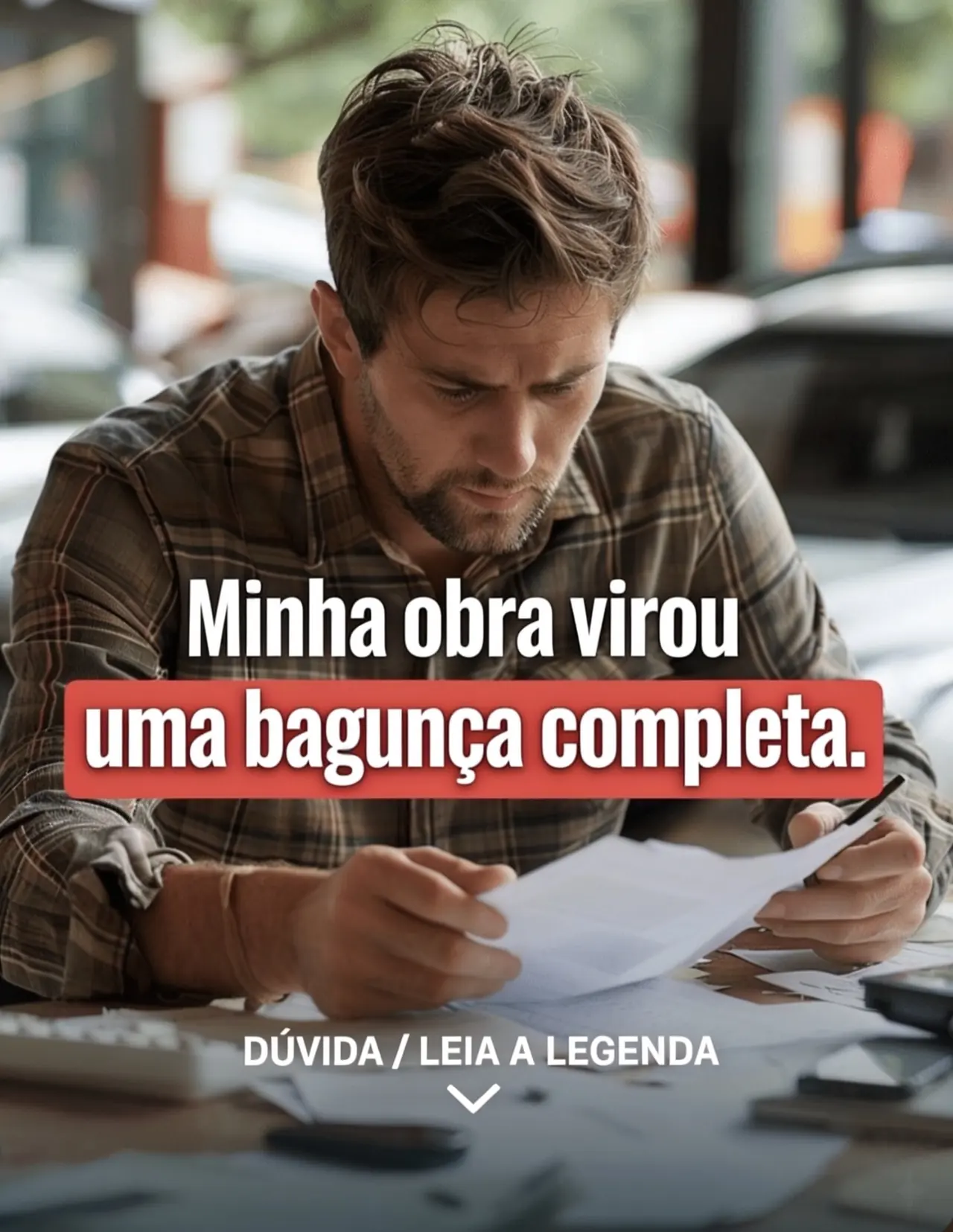 Minha obra virou uma bagunça completa