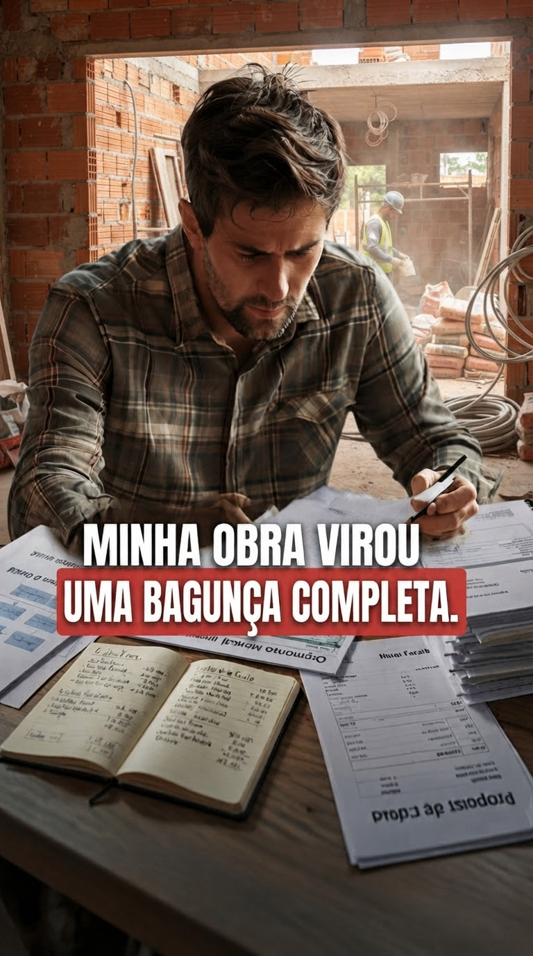 Minha obra virou uma bagunça completa